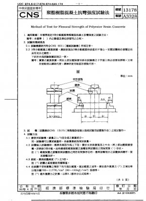 Method of Test for Flexural Strength of Polyester Resin Concrete