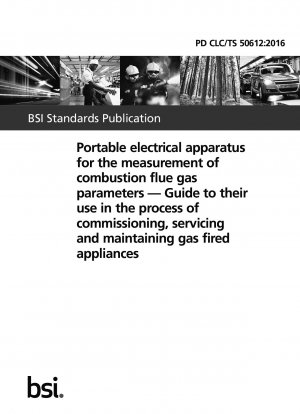  Portable electrical apparatus for the measurement of combustion flue gas parameters. Guide to their use in the process of commissioning, servicing and maintaining gas fired appliances