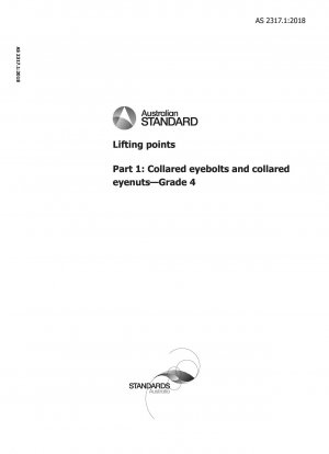 Lifting points, Part 1: Collared eyebolts and collared eyenuts — Grade 4