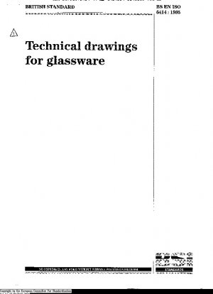 Technical Drawings for Glassware (ISO 6414:1982)