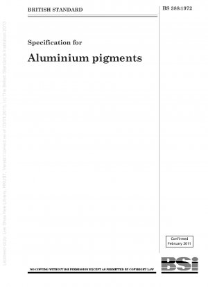 Specification for Aluminium pigments