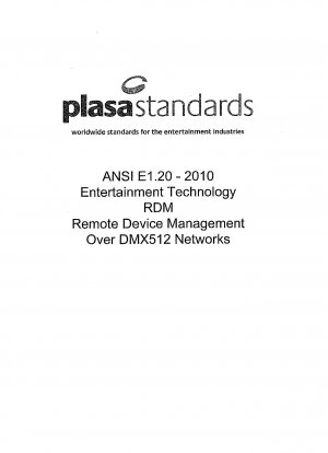 Entertainment Technology - Remote Device Management over USITT DMX512