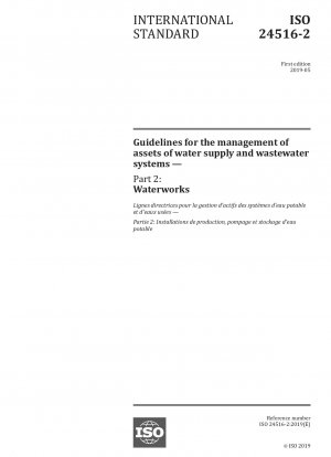 Guidelines for the management of assets of water supply and wastewater systems — Part 2: Waterworks