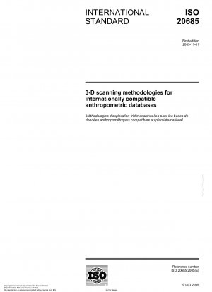 3-D scanning methodologies for internationally compatible anthropometric databases