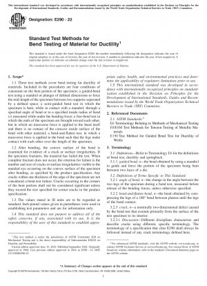 Standard Test Methods for Bend Testing of Material for Ductility