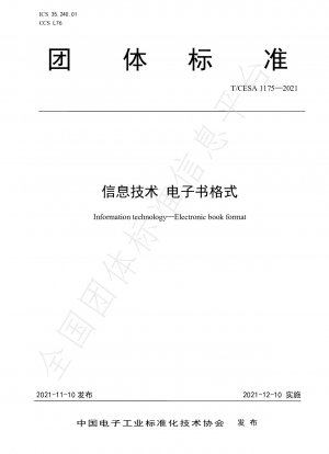 Information technology—Electronic book format