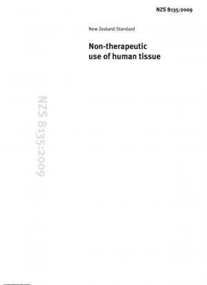 Non-therapeutic use of human tissue