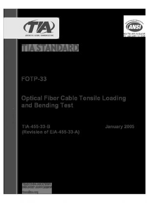FOTP-33 Optical Fiber Cable Tensile Loading and Bending Test