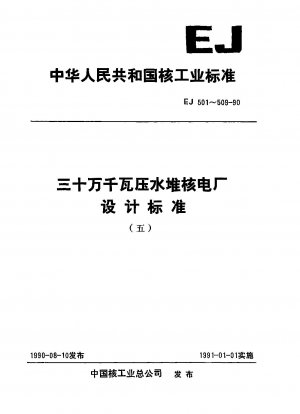 Design regulations for control rod drive mechanism of 300 MW pressurized water reactor nuclear power plant
