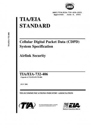Cellular Digital Packet Data (CDPD) System Specification Airlink Security