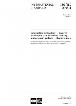 Information technology.Security techniques.Information security management systems.Requirements