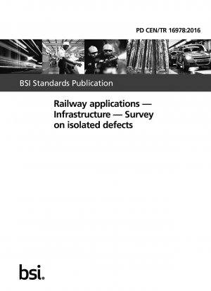 Railway applications - Infrastructure - Survey on isolated defects
