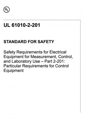 Safety requirements for electrical equipment for measurement, control, and laboratory use - Part 2-201: Particular requirements for control equipment