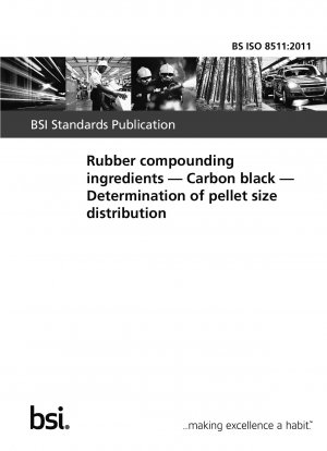 Rubber compounding ingredients. Carbon black. Determination of pellet size distribution