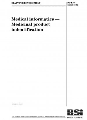 Medical informatics. Medical product identification