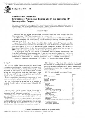 Standard Test Method for Evaluation of Automotive Engine Oils in the Sequence IIIF, Spark-Ignition Engine