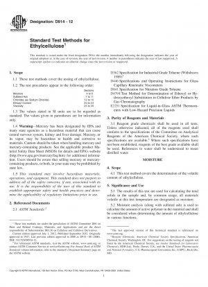 Standard Test Methods for  Ethylcellulose