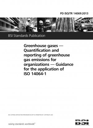 Greenhouse gases. Quantification and reporting of greenhouse gas emissions for organizations. Guidance for the application of ISO 14064-1