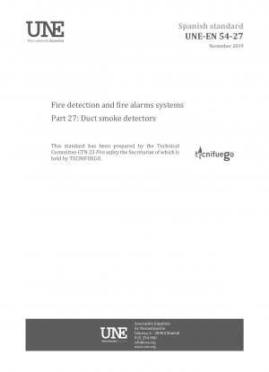Fire detection and fire alarms systems - Part 27: Duct smoke detectors