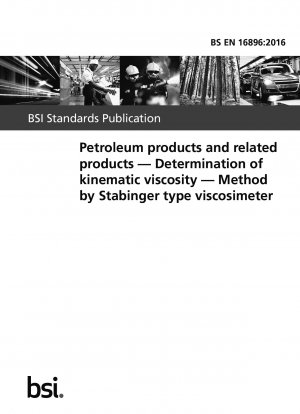 Petroleum products and related products. Determination of kinematic viscosity. Method by Stabinger type viscosimeter