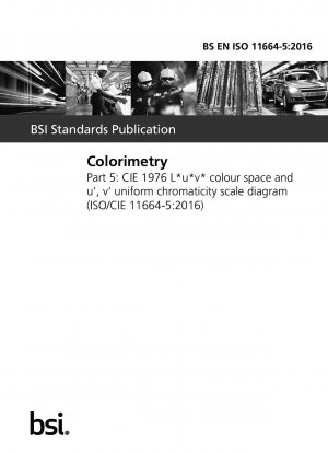 Colorimetry. CIE 1976 L*u*v* colour space and u, v uniform chromaticity scale diagram