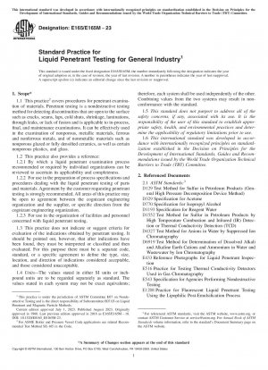 Standard Practice for  Liquid Penetrant Testing for General Industry