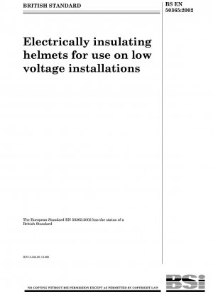 Electrically insulating helmets for use on low voltage installations
