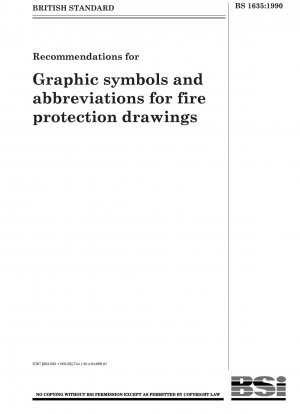 Recommendations for Graphic symbols and abbreviations for fire protection drawings