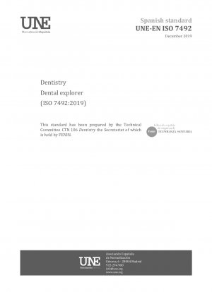 Dentistry - Dental explorer (ISO 7492:2019)