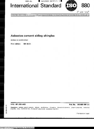 Asbestos-cement siding shingles
