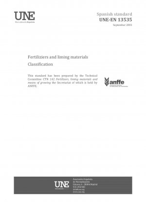Fertilizers and liming materials - Classification