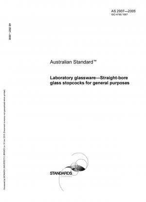 Laboratory glassware - Straight-bore glass stopcocks for general purposes