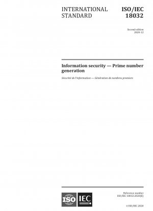 Information security -- Prime number generation