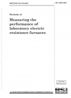Methods of Measuring the performance of laboratory electric resistance furnaces