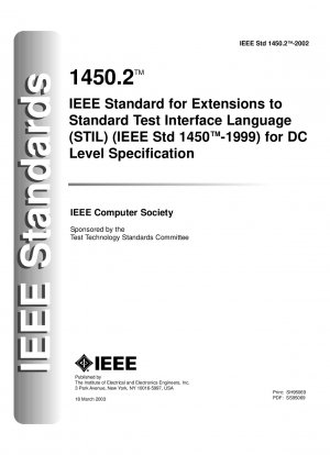 Extensions to Standard Test Interface Language (STIL) (IEEE Std 1450-1999) for DC level specification