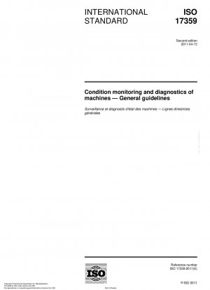Condition monitoring and diagnostics of machines - General guidelines