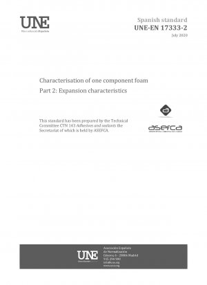 Characterisation of one component foam - Part 2: Expansion characteristics