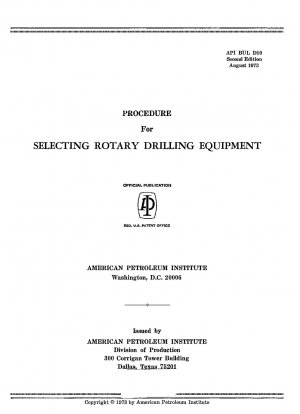 Selecting Rotary Drilling Equipment@ Procedure for