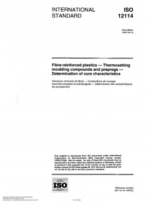 Fibre-reinforced plastics - Thermosetting moulding compounds and prepregs - Determination of cure characteristics