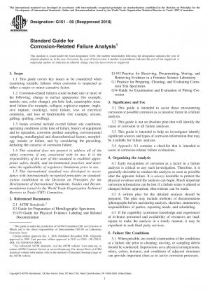 Standard Guide for Corrosion-Related Failure Analysis