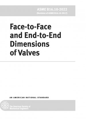 Face-to-Face and End-to-End Dimensions of Valves