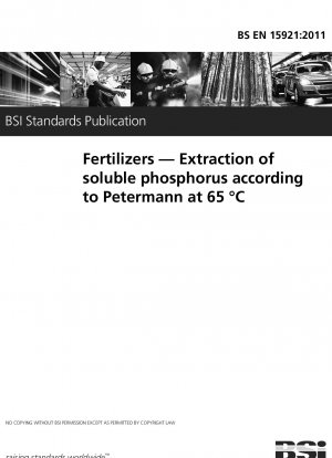 Fertilizers. Extraction of soluble phosphorus according to Petermann at 65 °C