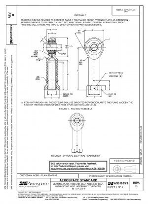 "BEARING@ PLAIN@ ROD END@ SELF-ALIGNING@ SELF-LUBRICATING@ WIDE@ INTERNALLY THREADED@ -65 TO +325 °F,"