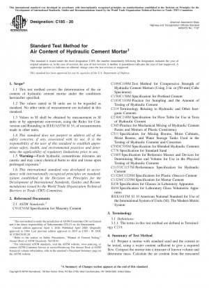 Standard Test Method for Air Content of Hydraulic Cement Mortar