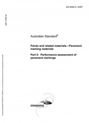 Paints and related materials - Pavement marking materials - Performance assessment of pavement markings