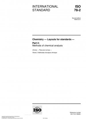 Chemistry - Layouts for standards - Part 2: Methods of chemical analysis
