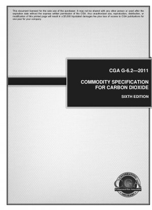 Commodity specification for carbon dioxide 