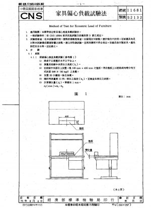 Method of Test for Eccentric Load of Furniture