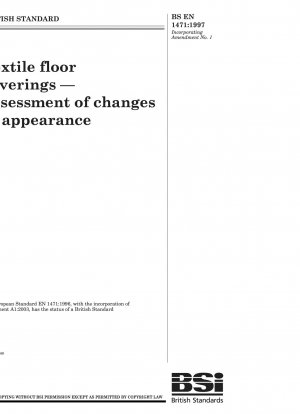 Textile floor coverings — Assessment ofchanges in appearance