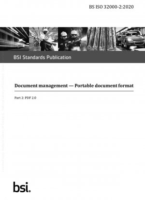 Document management. Portable document format. PDF 2.0